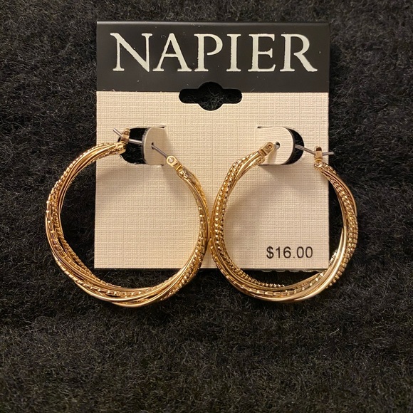 Braided Hoop Earrings - Picture 3 of 3